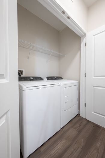 Washer and dryer in every apartment home
